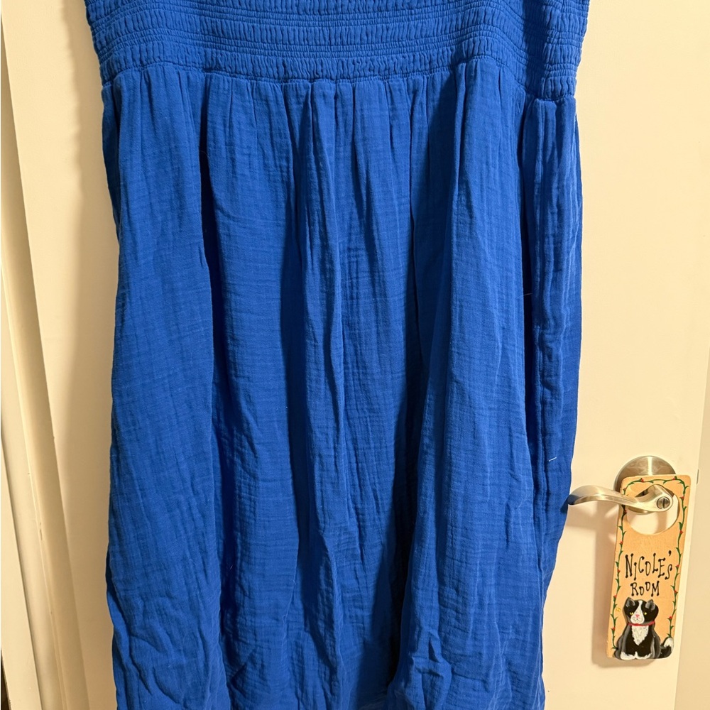 Old Navy Royal Blue Smocked Dress